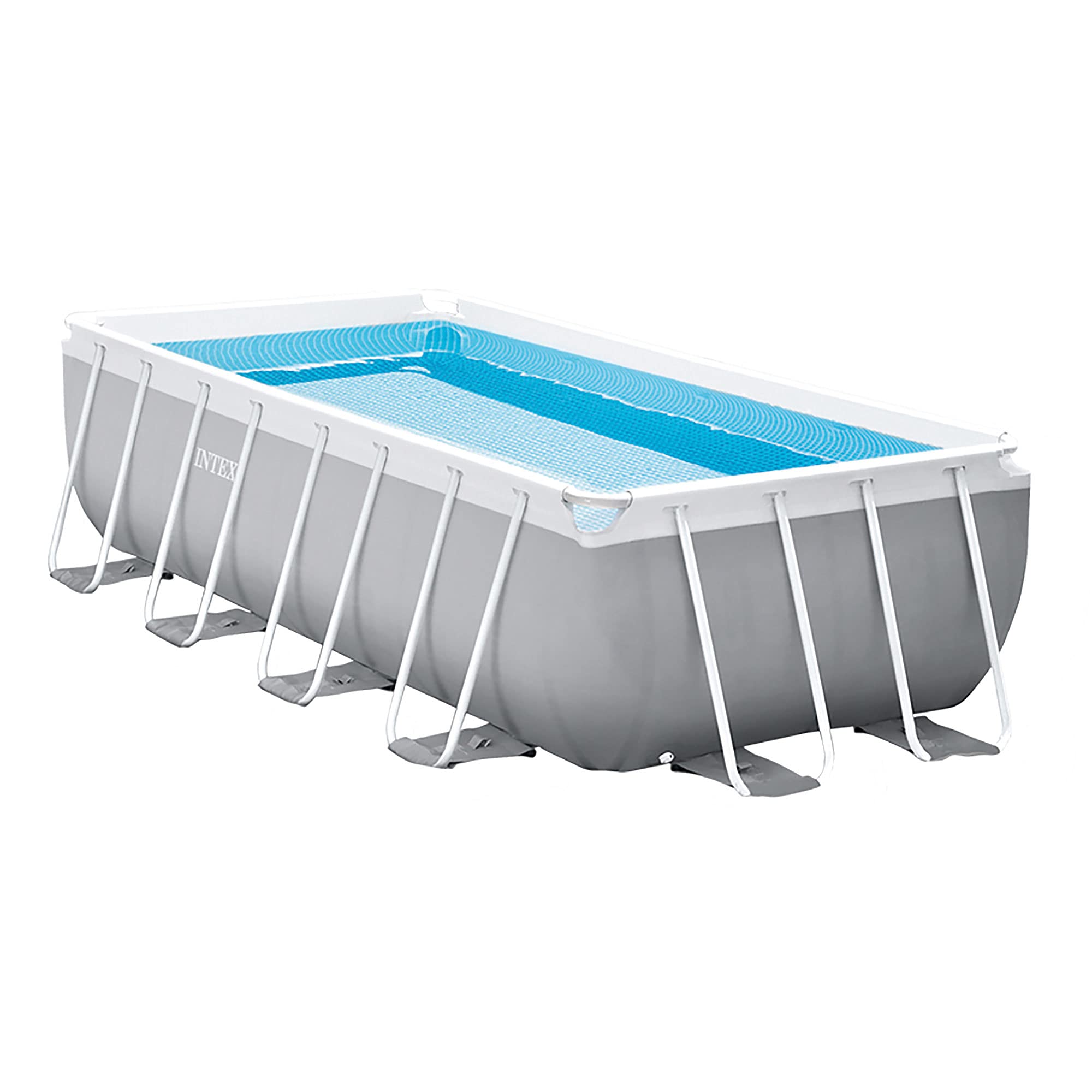 INTEX 55211 - Piscina desmontable rectangular Prisma Frame INTEX, medidas piscina: 400x200x100 cm y capacidad: 6.836 litros