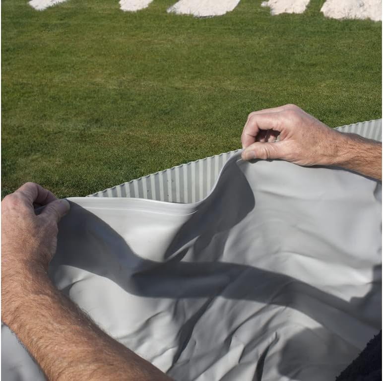 Piscina de Acero Elevada,Ovalada con Aspecto Acero Nórdico. Piscinas Desmontables para Jardín. 500 x 300 x 132 cm - Piscina Gre KITPROV508N Groenlandia.