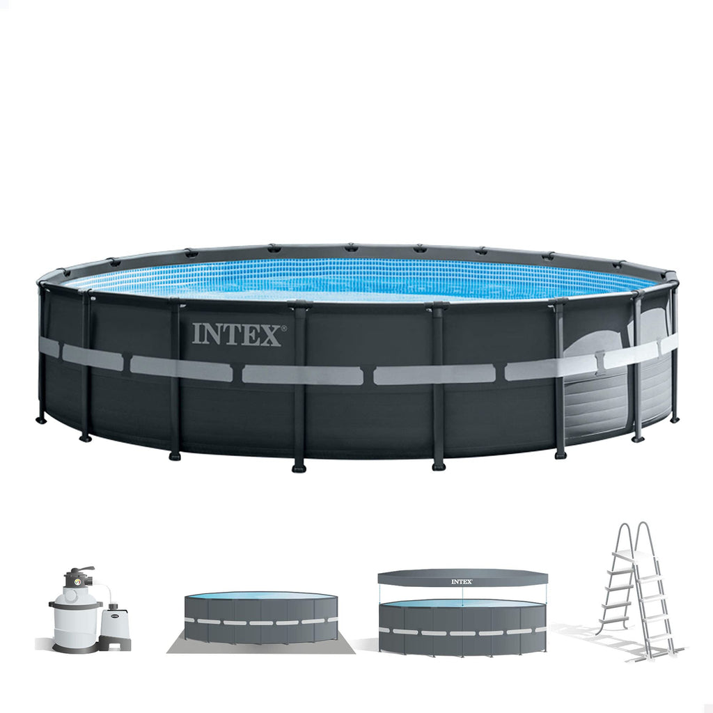 Intex Piscina elevada redonda Ultra XTR Frame 488x122 cm con depuradora (55216)