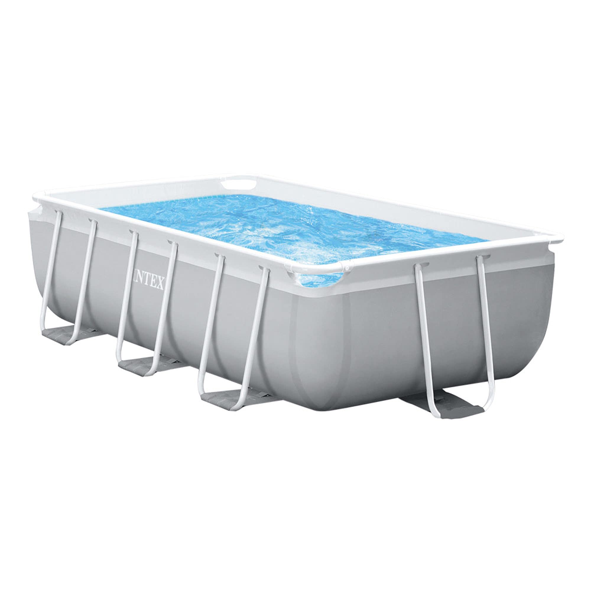 INTEX 55211 - Piscina desmontable rectangular Prisma Frame INTEX, medidas piscina: 400x200x100 cm y capacidad: 6.836 litros