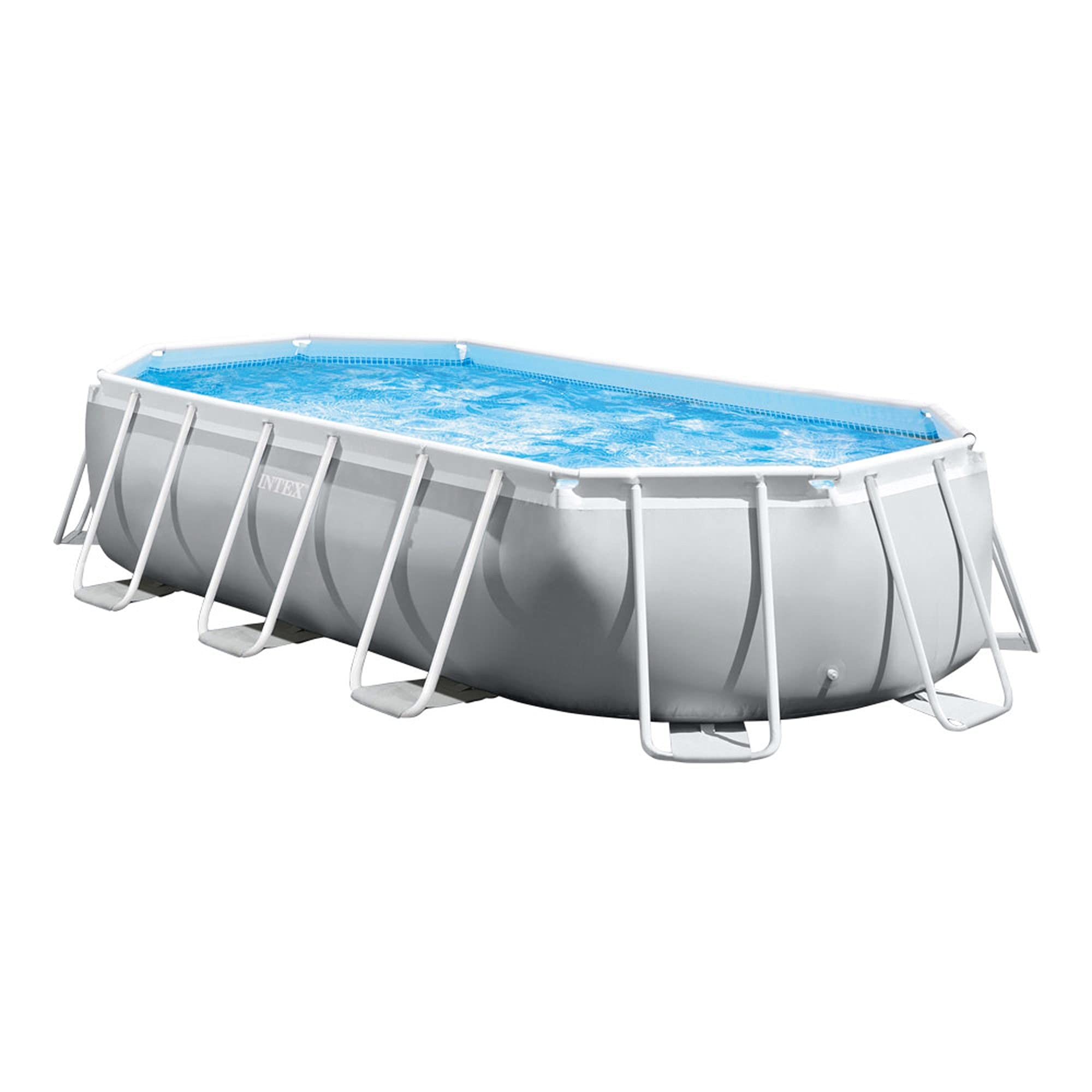 Intex 26798NP - Piscina desmontable ovalada intex prism frame 610x305x122 cm con depuradora