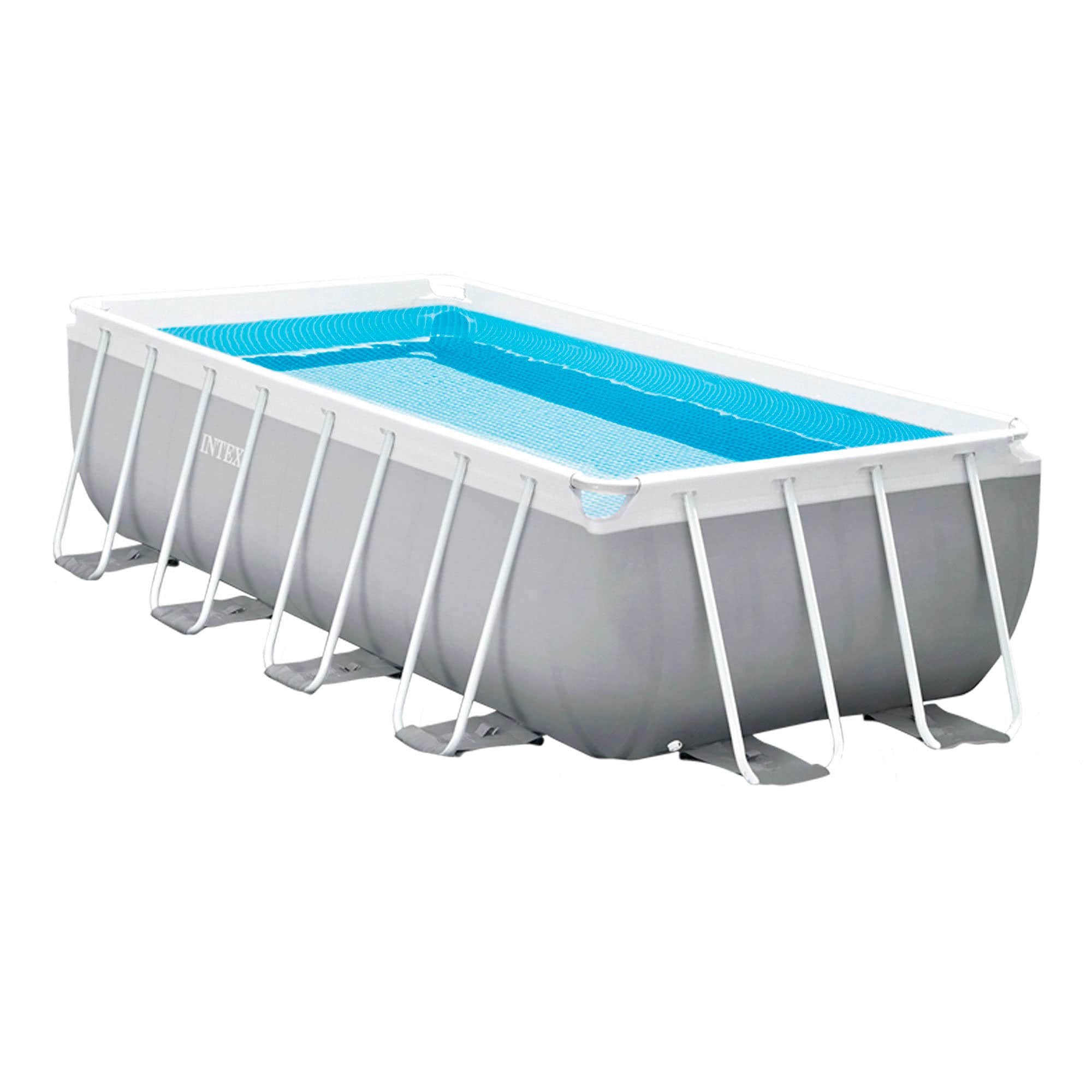INTEX 55211 - Piscina desmontable rectangular Prisma Frame INTEX, medidas piscina: 400x200x100 cm y capacidad: 6.836 litros