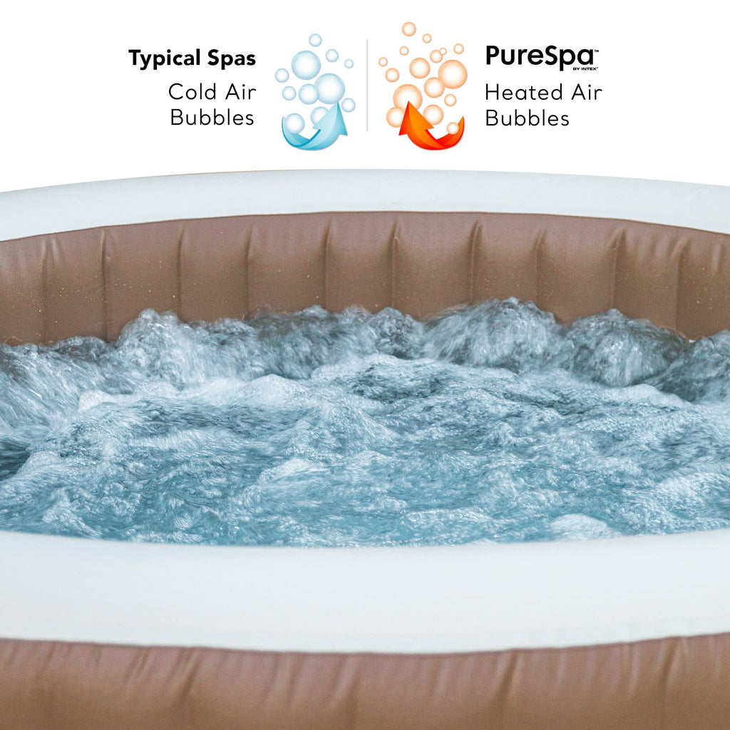 Intex 28428EX Spa hinchable, Beige, 6 Personas