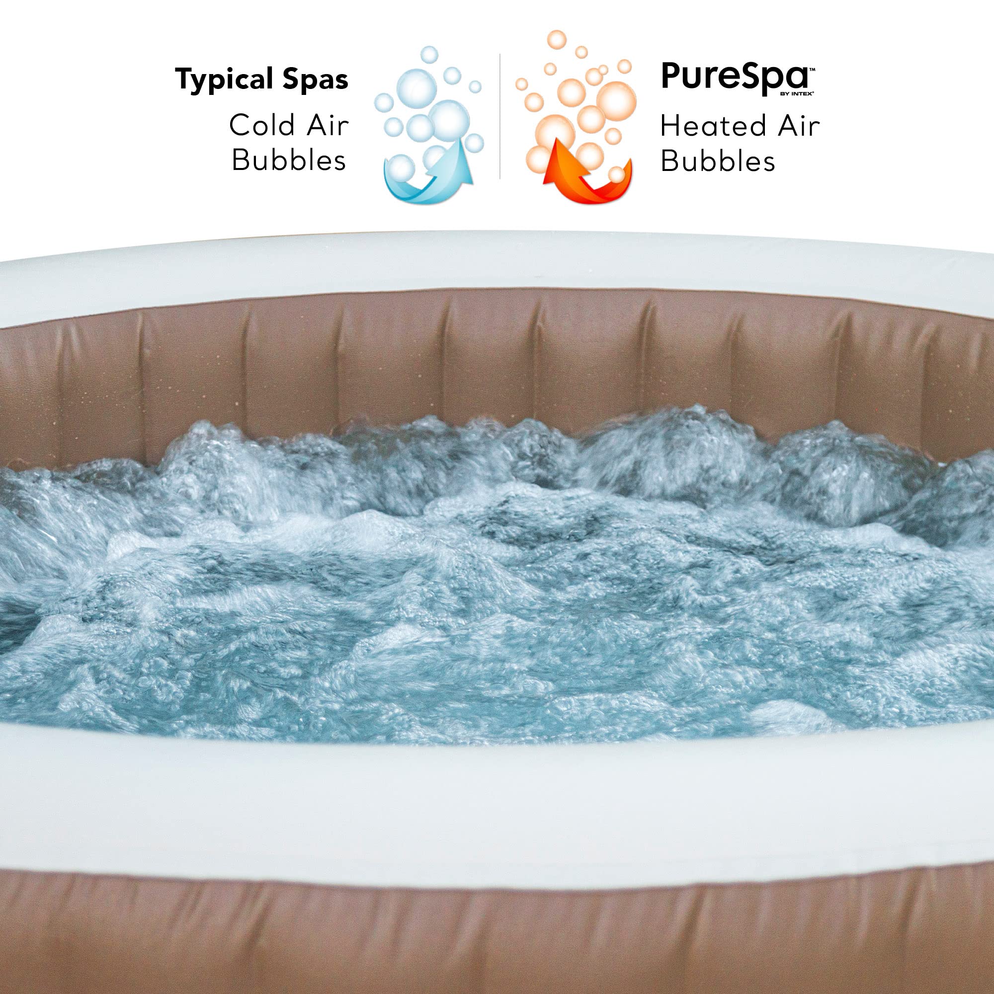 Intex 28428EX Spa hinchable, Beige, 6 Personas