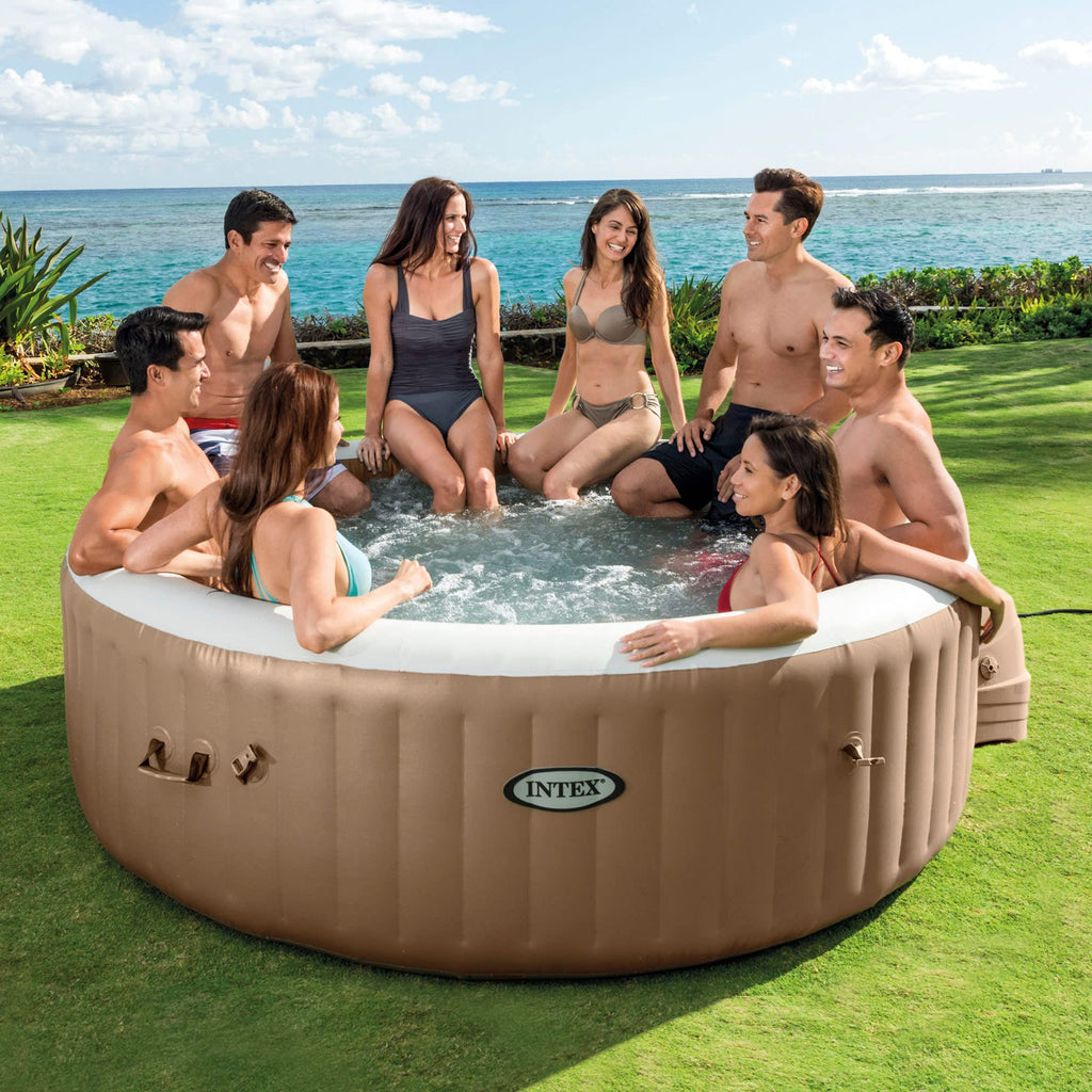 Intex 28428EX Spa hinchable, Beige, 6 Personas