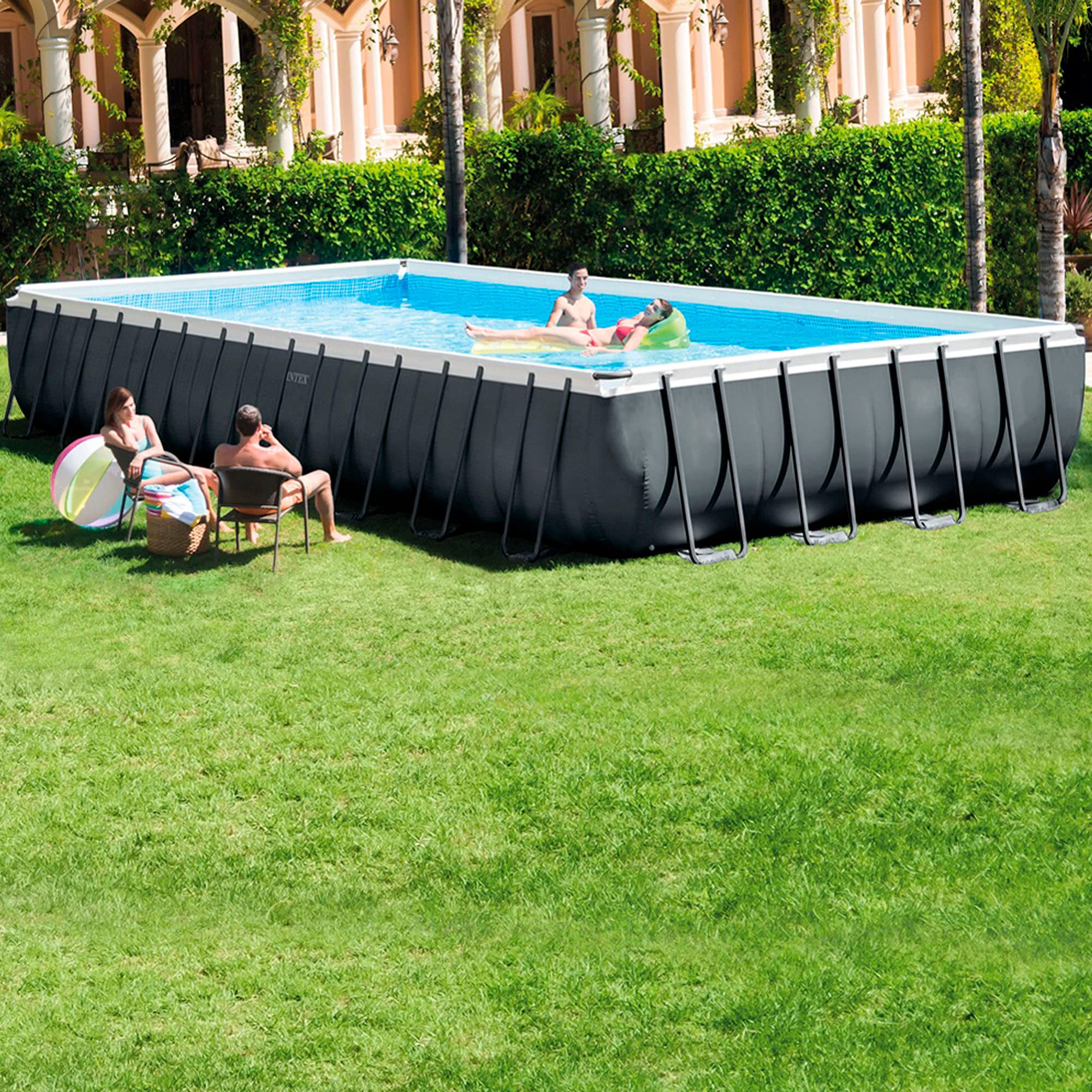INTEX 55221 - Piscina elevada Rectangular Ultra XTR Frame 732x366x132 cm + depuradora