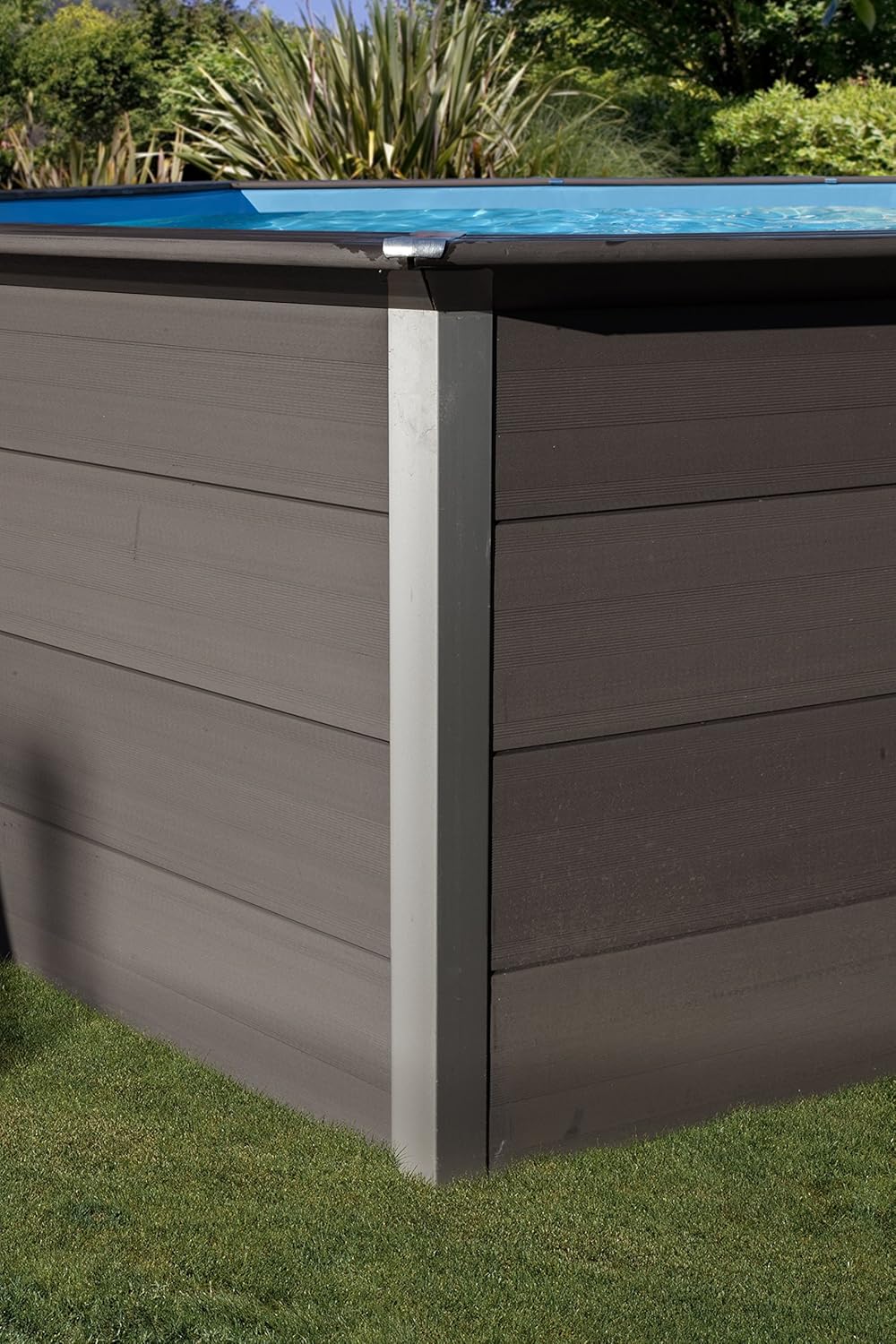 Gre KPCOV52 - Piscina Ovalada Desmontable de Composite, Piscina Elevada para Jardines y Patios.524 x 386 x 124 cm